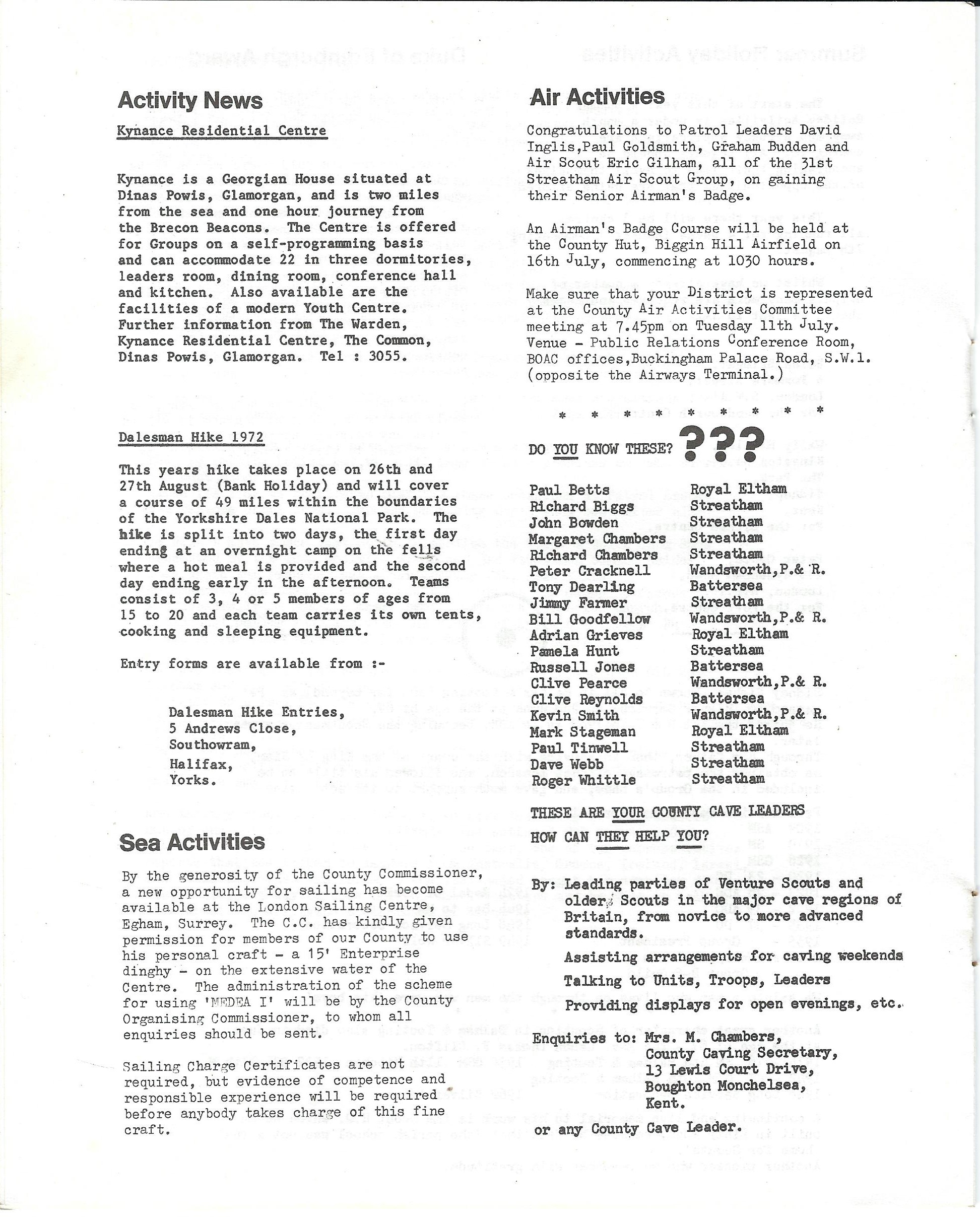 South London Leaflet extract 3